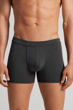 Men Intimissimi Modal And Silk Boxer Dark Grey | 9507684-WS