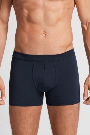 Men Intimissimi Superior Cotton Boxer Black | 7241863-OH