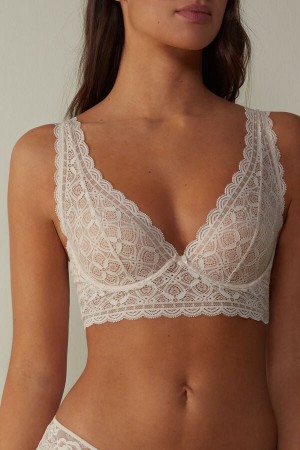 Women Intimissimi Eleonora Balconette Lace Bra Cream Pink | 0148962-QN