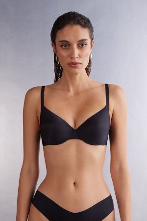 Women Intimissimi Francesca Ultimate Balconette Bra Black | 4382109-KS