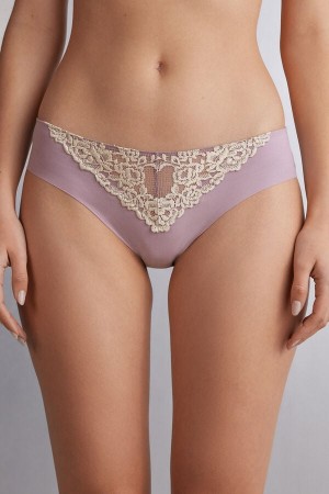 Women Intimissimi Pretty Flowers Seamless Cotton Panties White | 2609385-EY