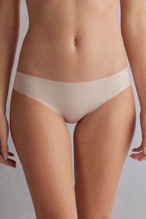 Women Intimissimi Seamless Microfiber Panties Cream Pink | 9253086-IK