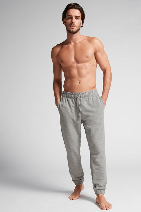 Men Intimissimi Full Length Lightweight Sweat Pants Grey | 6823415-RS