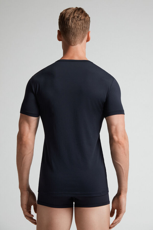 Men Intimissimi Microfiber T-Shirt Black | 7850342-NO