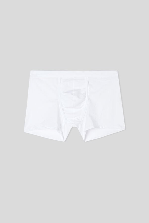 Men Intimissimi Natural Fresh Cotton Boxer White | 2153894-WS