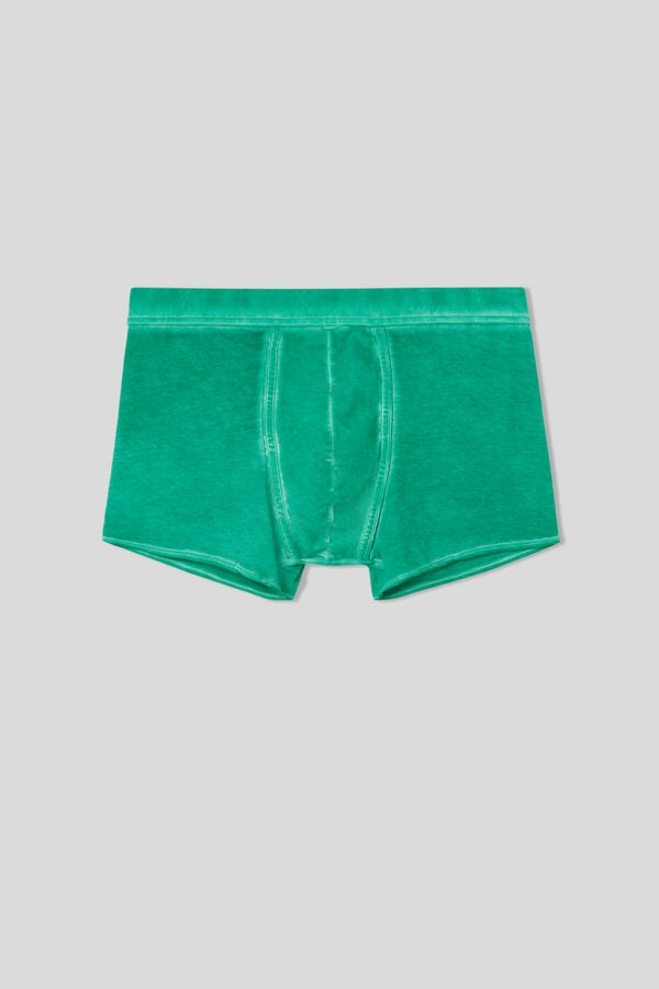 Men Intimissimi Natural Fresh Cotton Boxer Green | 3618295-KI