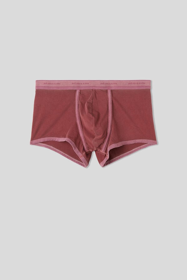 Men Intimissimi Natural Fresh Cotton Boxer Burgundy | 1645283-KQ