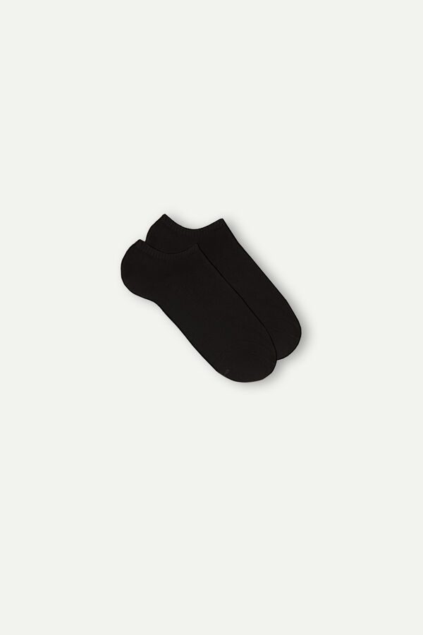 Men Intimissimi No-Show Terrycloth Socks Black | 8520369-YR