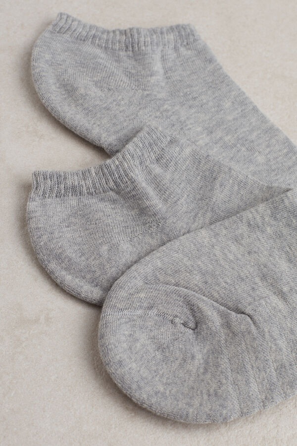 Men Intimissimi No-Show Terrycloth Socks Grey | 3794580-PJ