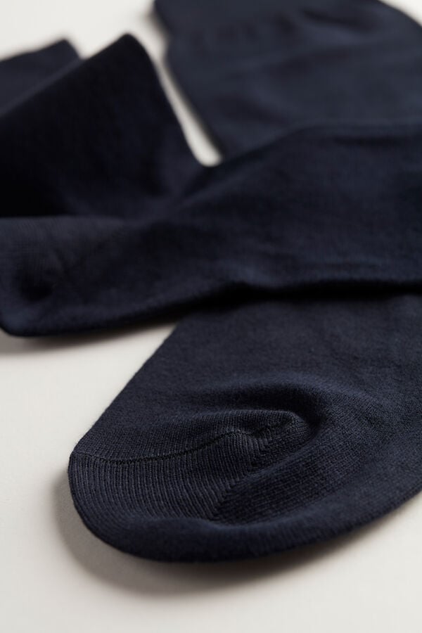 Men Intimissimi Short Warm Cotton Socks Blue | 2956847-XG