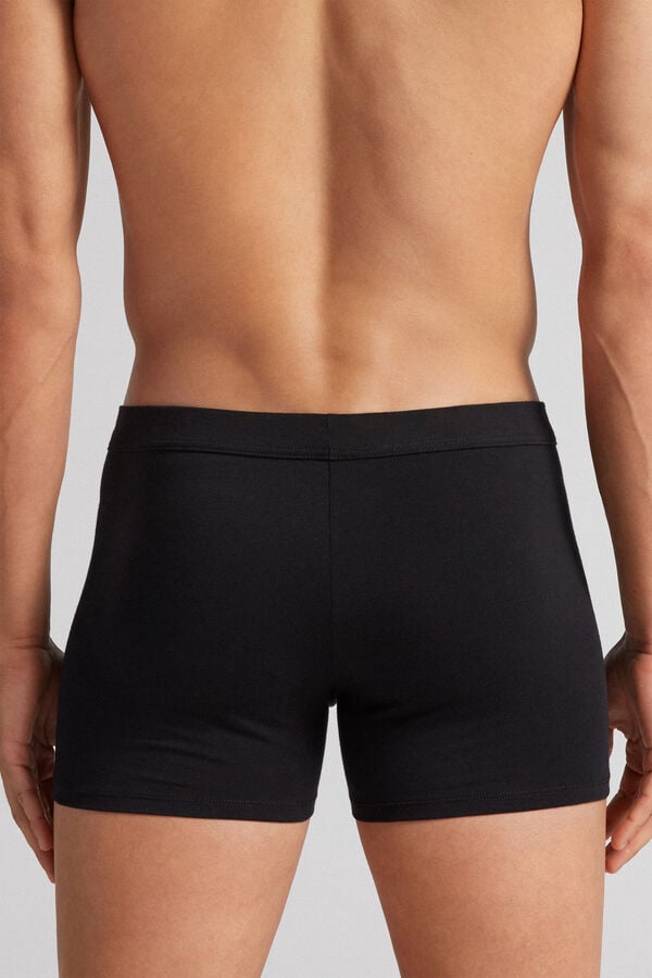 Men Intimissimi Superior Cotton Boxer Black | 5728349-FD