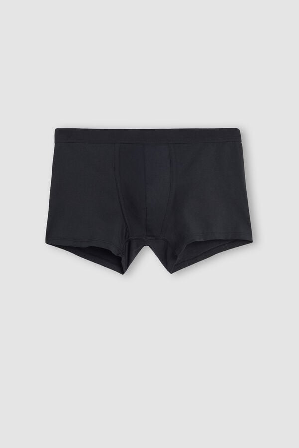 Men Intimissimi Superior Cotton Boxer Black | 5728349-FD