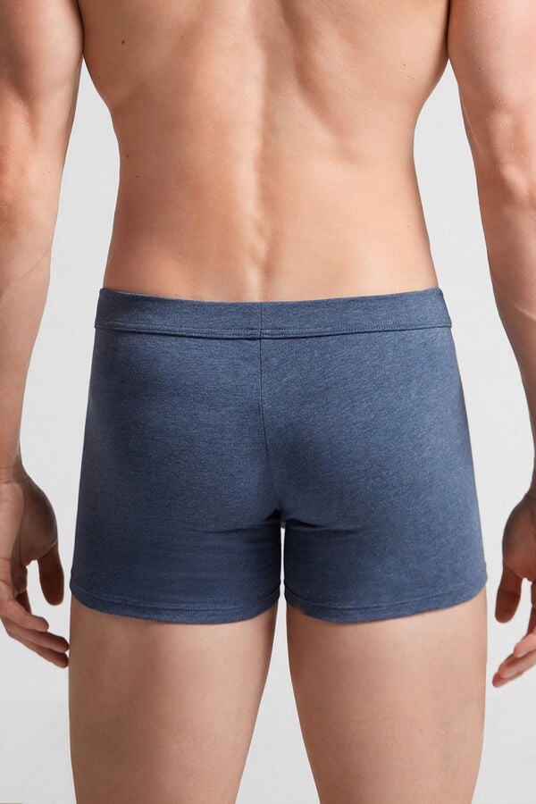 Men Intimissimi Superior Cotton Boxer Blue | 0351249-XN