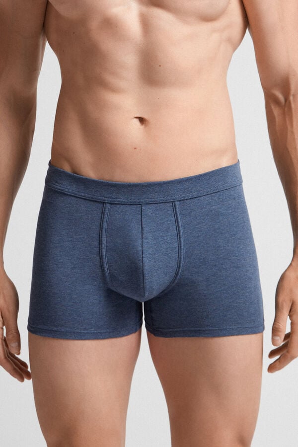 Men Intimissimi Superior Cotton Boxer Blue | 0351249-XN