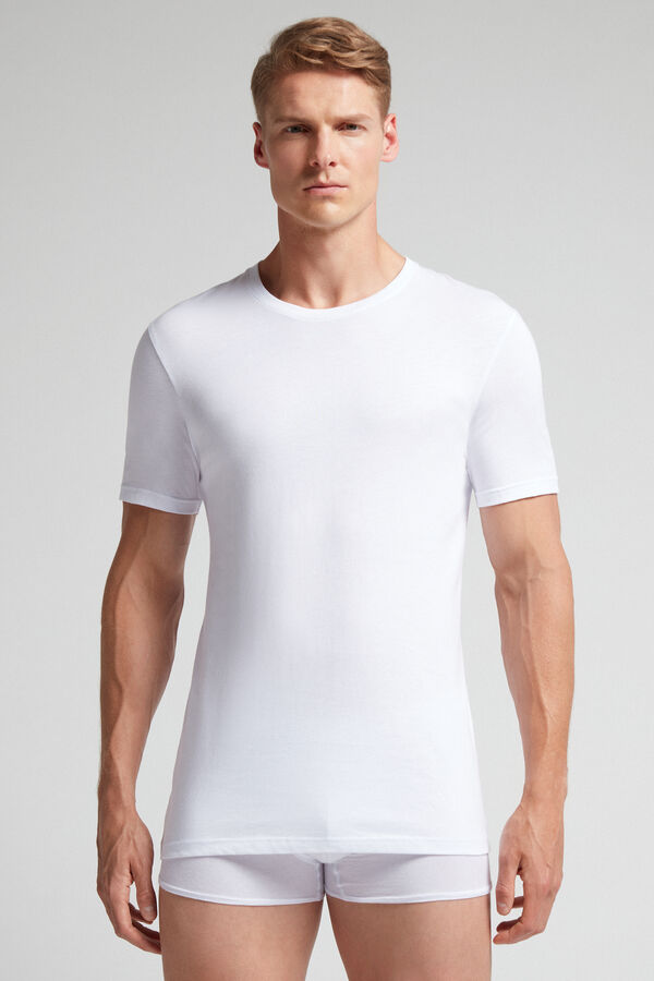 Men Intimissimi Superior Cotton T-Shirt White | 7238495-BG