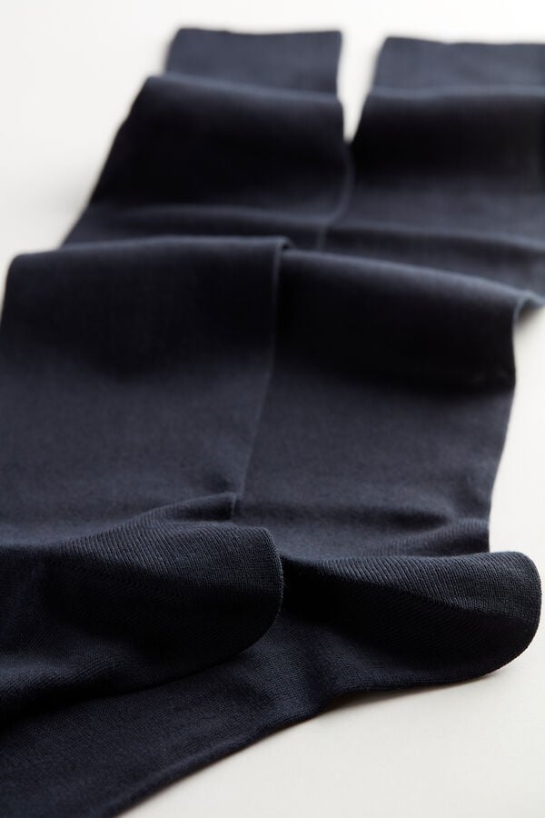 Men Intimissimi Tall Cashmere-Silk-Cotton Blend Socks Blue | 4253081-QI