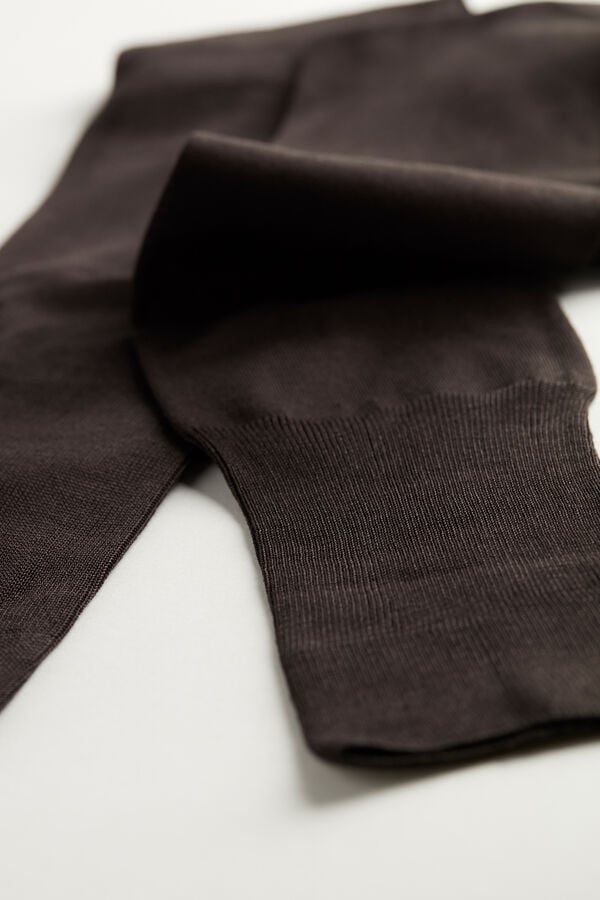 Men Intimissimi Tall Sateen Egyptian Cotton Socks Brown | 1629305-BL