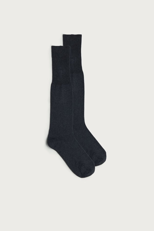 Men Intimissimi Tall Warm Cotton Socks Dark Grey | 0528193-NG