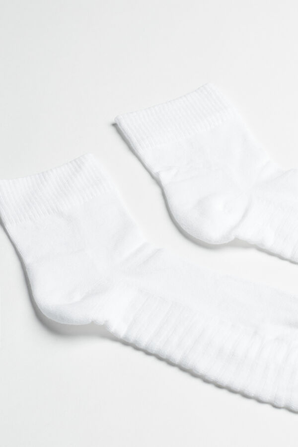 Men Intimissimi Terrycloth Short Socks White | 0781526-LX