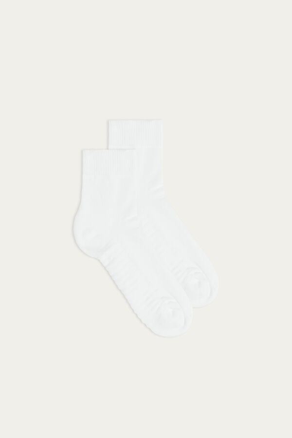 Men Intimissimi Terrycloth Short Socks White | 0781526-LX