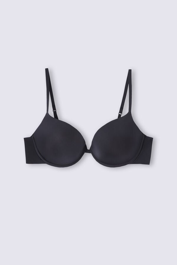 Women Intimissimi Bellissima Push-Up Ultralight Microfiber Bra Black | 8923514-KC