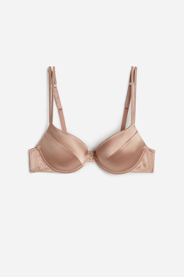 Women Intimissimi Bellissima Silk Push-Up Bra Pink | 2071389-SE