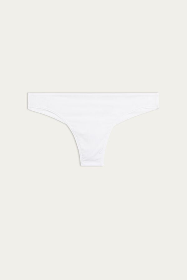 Women Intimissimi Brazilian Ultralight Microfiber Briefs White | 5914876-MZ