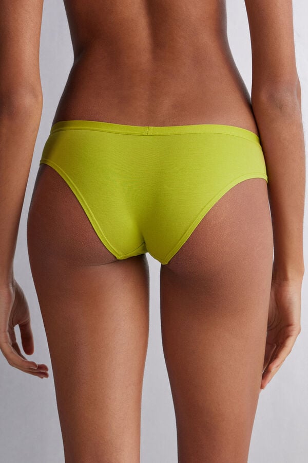 Women Intimissimi Cotton Panties Green | 9637501-IG