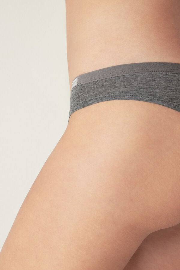 Women Intimissimi Cotton Panties Grey | 1207346-JZ