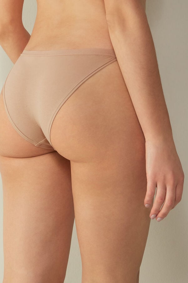 Women Intimissimi Cotton String Panties Orange Beige | 7298630-JM