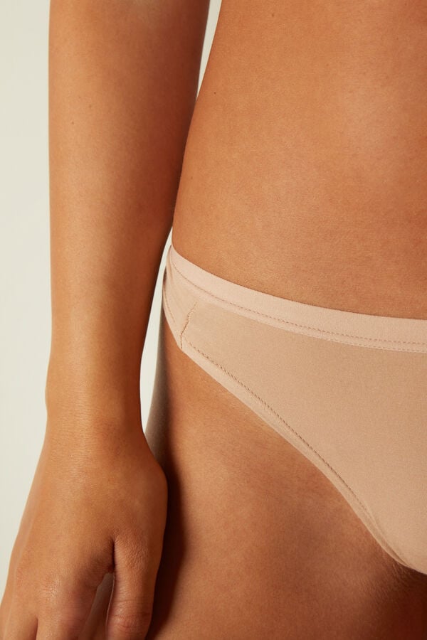 Women Intimissimi Cottonzilian Briefs Orange Beige | 3196207-VC