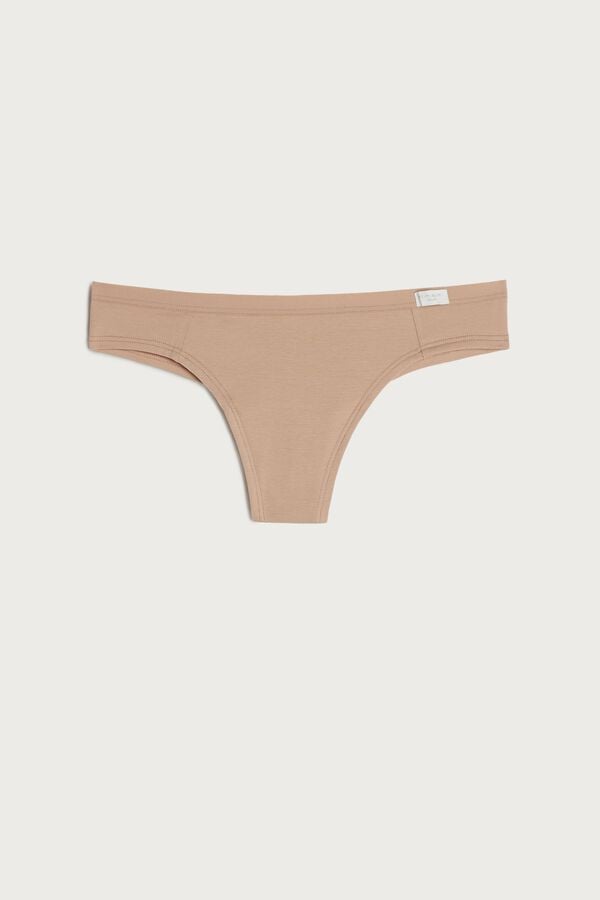 Women Intimissimi Cottonzilian Briefs Orange Beige | 3196207-VC