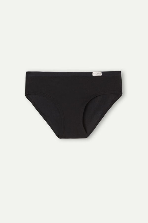 Women Intimissimi Cozy Cotton Panties Black | 9682013-VZ