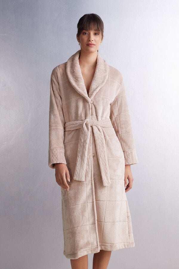 Women Intimissimi Embrace Yourself Long Robe Rose | 7608392-ZW