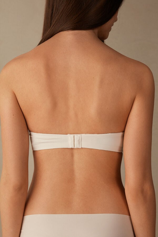 Women Intimissimi Gioia Bandeau Bra Cream Pink | 4276513-LX