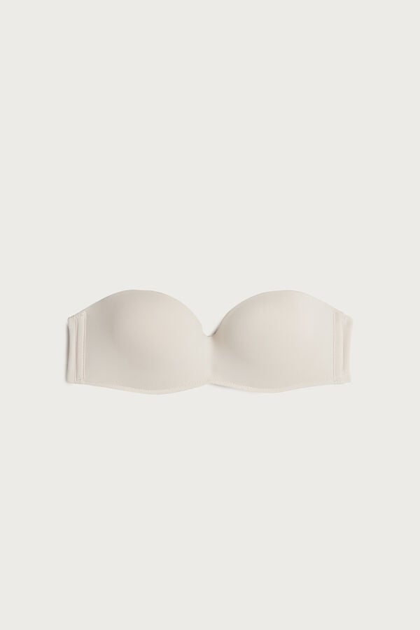 Women Intimissimi Gioia Bandeau Bra Cream Pink | 4276513-LX