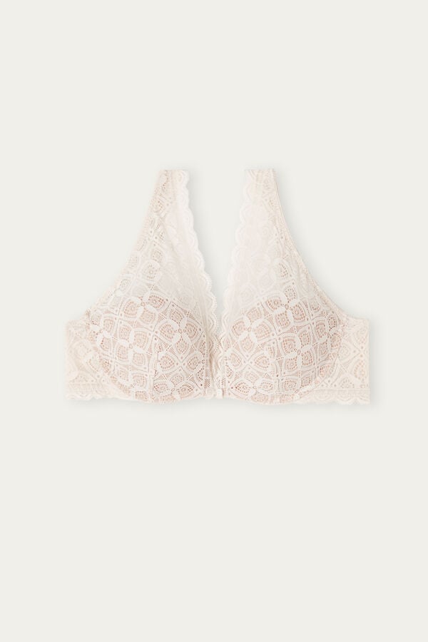 Women Intimissimi Giorgia Balconette Lace Bra Cream Pink | 7914083-DX