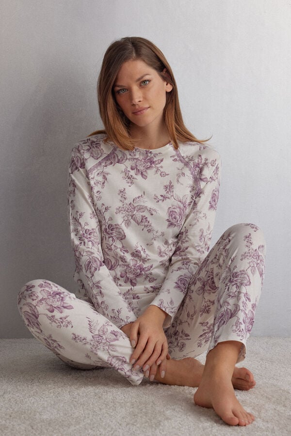 Women Intimissimi Graceful Simplicity Cotton Pajamas Rose | 8926037-OR