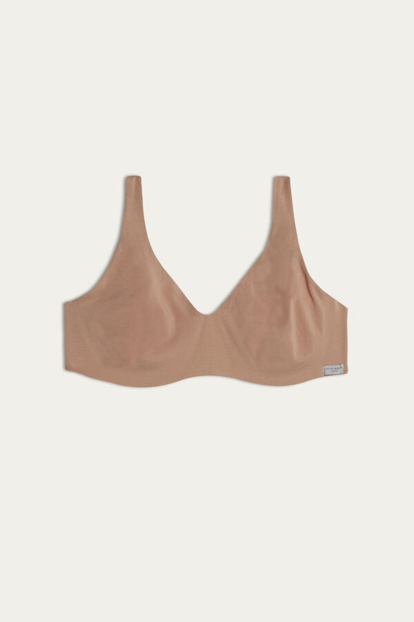 Women Intimissimi Greta Balconette Cotton Bra Orange Beige | 1570429-AF