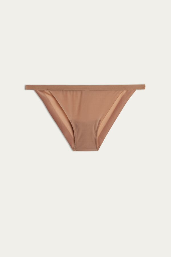 Women Intimissimi Invisible Touch String Panties Beige | 3618047-MX