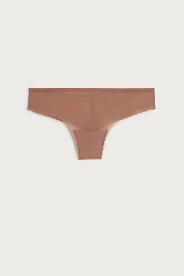 Women Intimissimi Invisible Touchzilian Briefs Beige | 0912347-BI