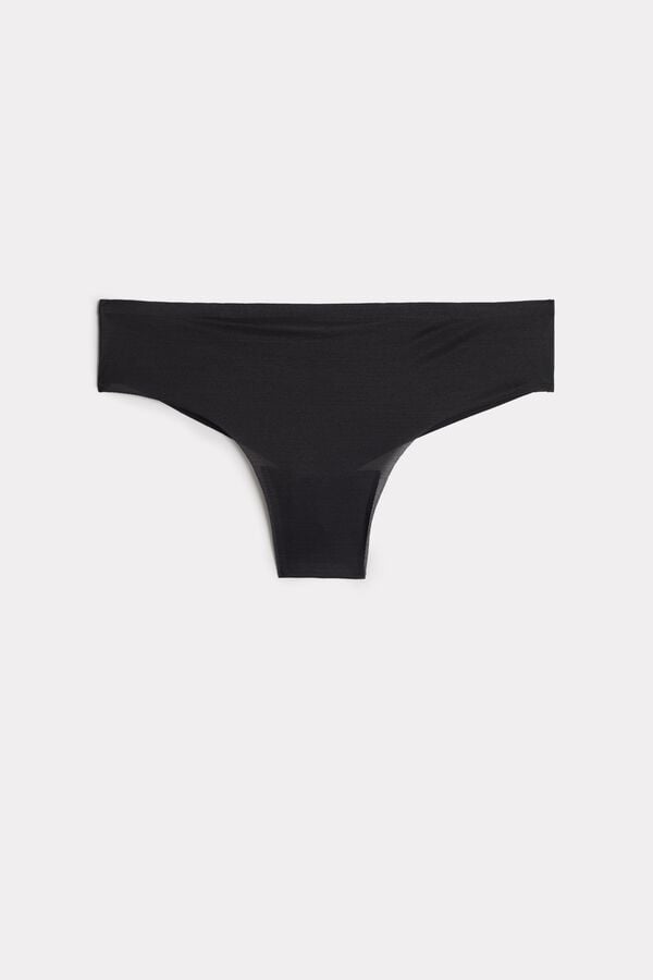 Women Intimissimi Invisible Touchzilian Briefs Black | 1349825-MI