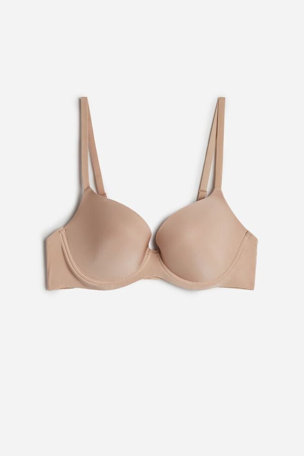 Women Intimissimi Irina Microfiber Balconette Bra Orange Beige | 6423871-EL