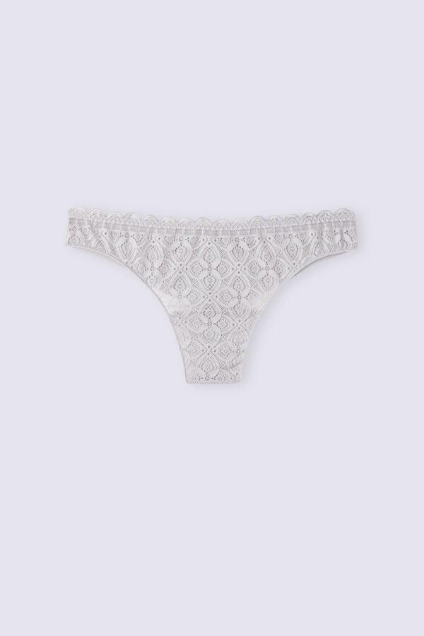 Women Intimissimi Lace And Microfiberzilian Briefs Grey | 4287013-HZ