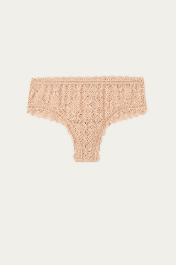 Women Intimissimi Lace Hipsterzilian Briefs Orange Beige | 3097541-US