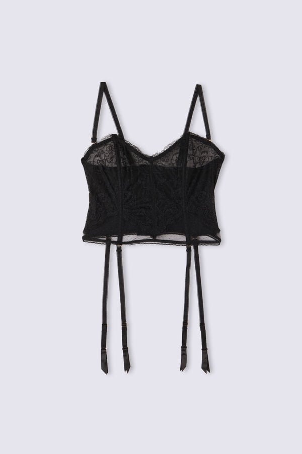 Women Intimissimi Lace Never Gets Old Merrywidow Corset Black | 1548630-UA