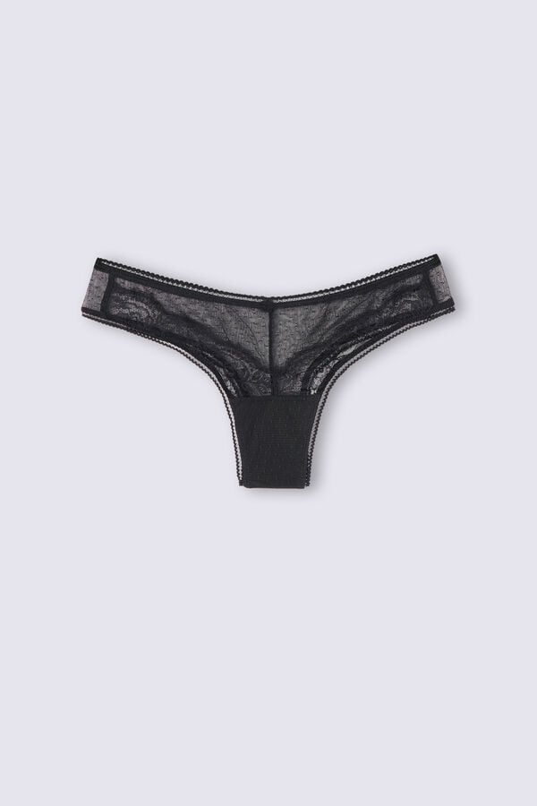 Women Intimissimi Lace Never Gets Oldzilian Briefs Black | 2098357-HJ