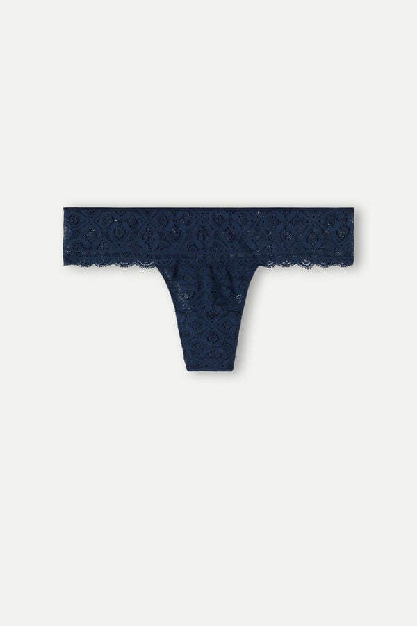 Women Intimissimi Lacezilian Briefs Blue | 2478356-AM