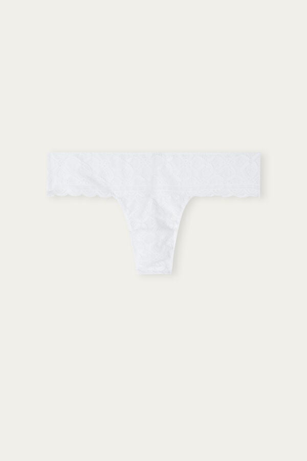 Women Intimissimi Lacezilian Briefs White | 7192450-WY