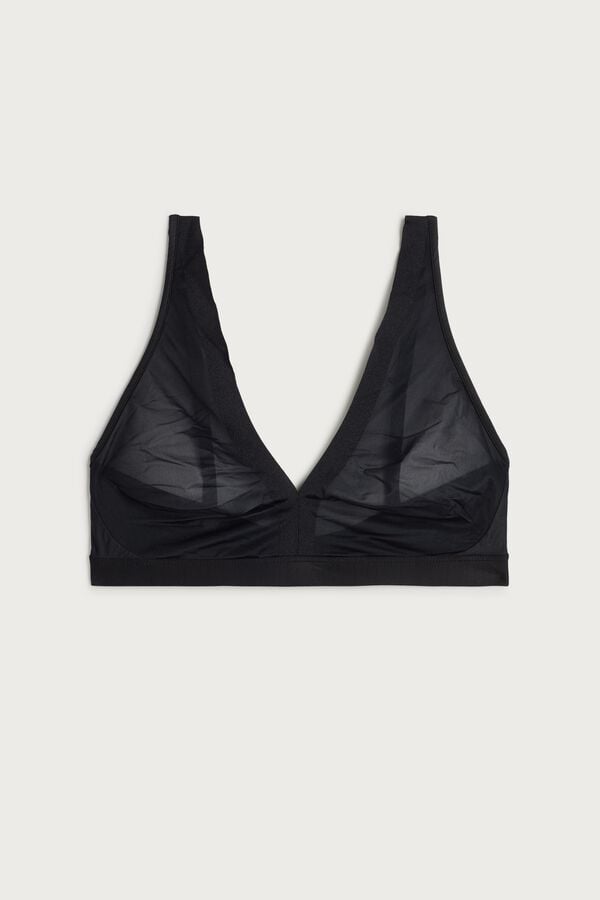 Women Intimissimi Lara Invisible Touch Triangle Bra Black | 6972814-OR